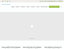 Tablet Screenshot of kinesante.ca